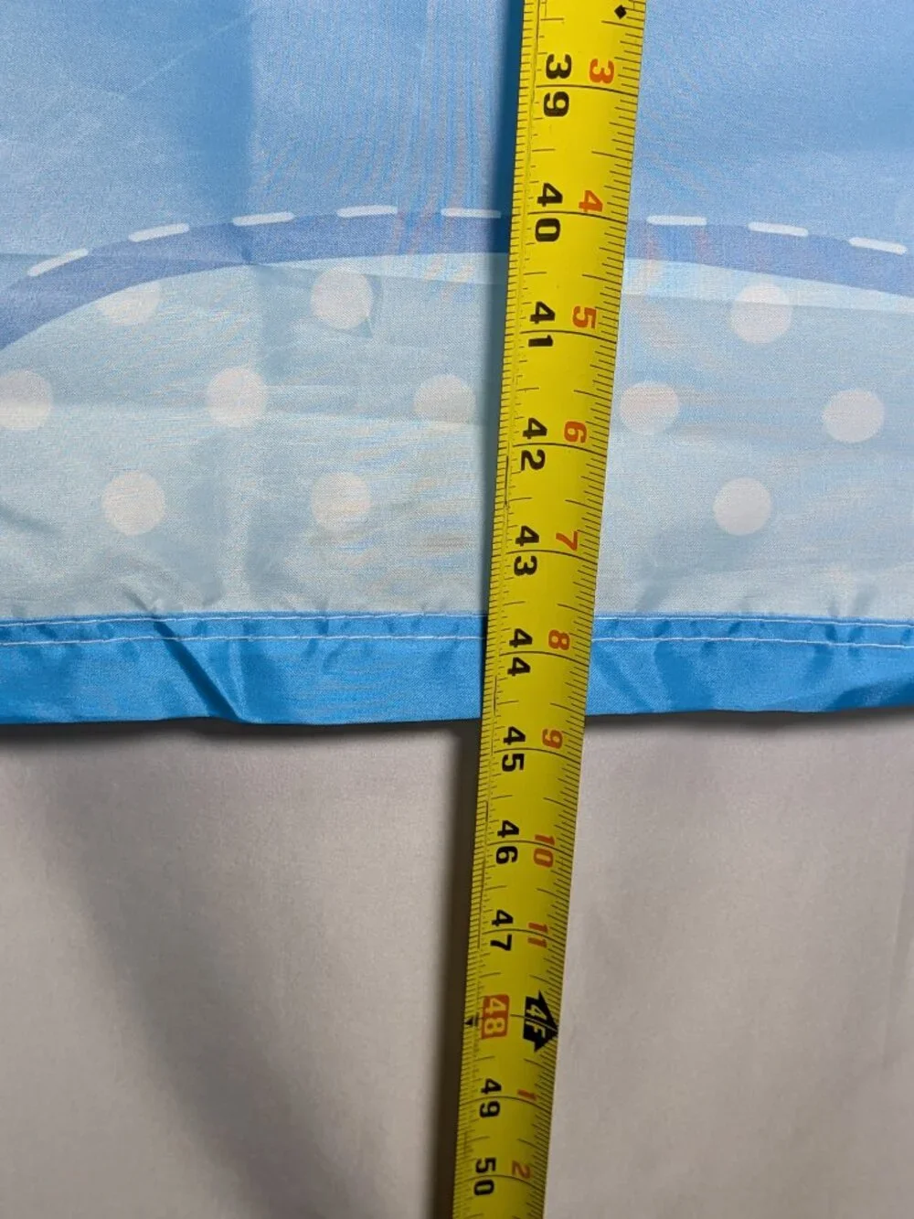 VTG It's A Boy Garden Flag Large Banner Blue Teddy Bear Polka Dot Baby Shower
